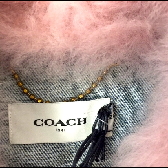 NWT coach 1941 denim jacket patchwork size 6 - Picture 2 of 14